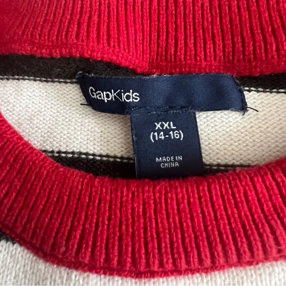 Gap kids LOVE Valentines Stripe Sweater Dress XXL 14-16 Long Sleeve Comfy Preppy